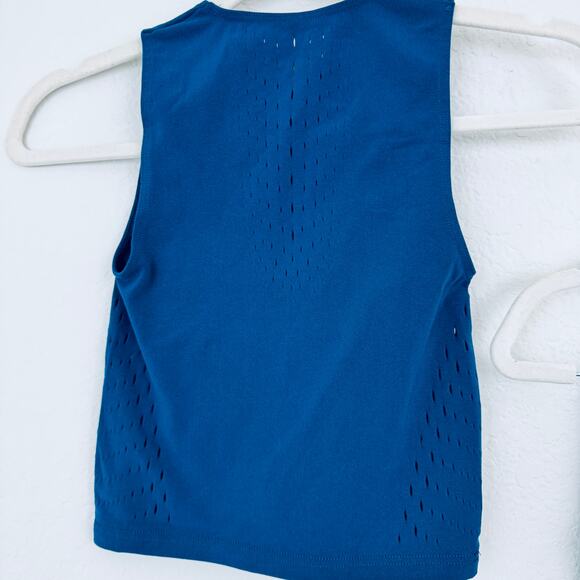 Fogal Womens Osmo Crop Top Aleen Leggings Set Size S/M Perforated Active Baltic - Picture 6 of 12